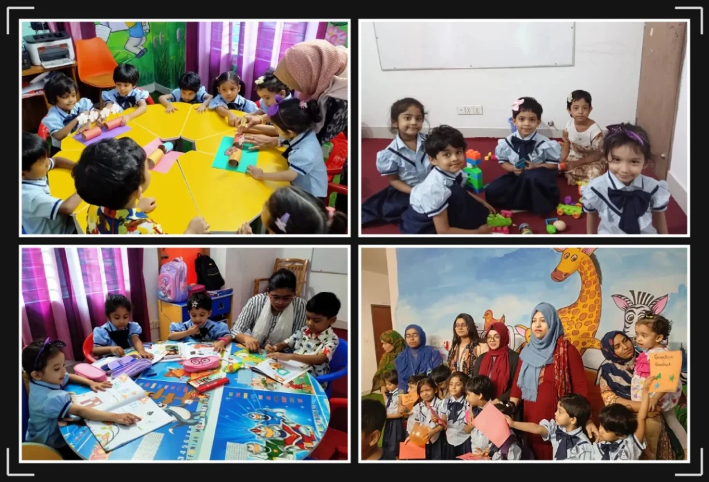 Playgroup and Nursery Students of Paramount International School Dhaka Moghbazar campus