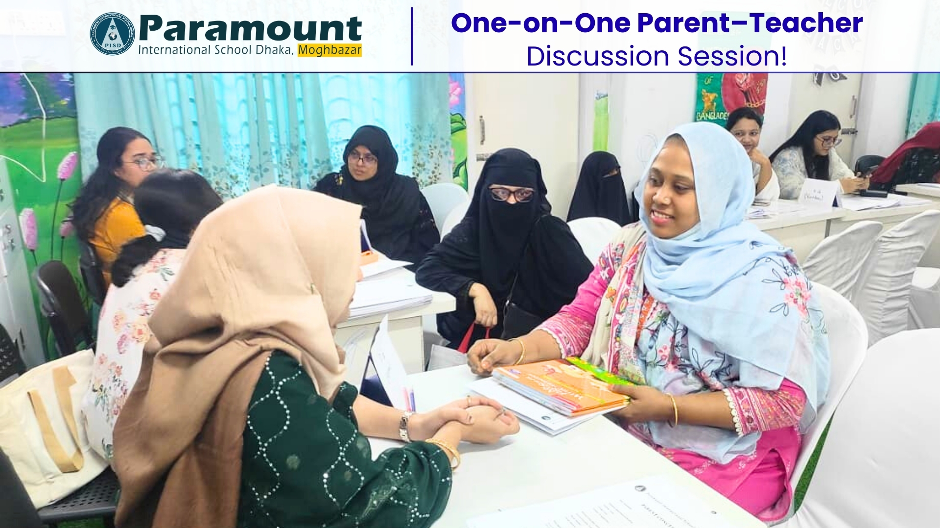 One-on-One-Parent-Teacher-Open-Discussion-Session-Regarding-Evaluation-Assessment-Report-Paramount-Moghbazar-Students