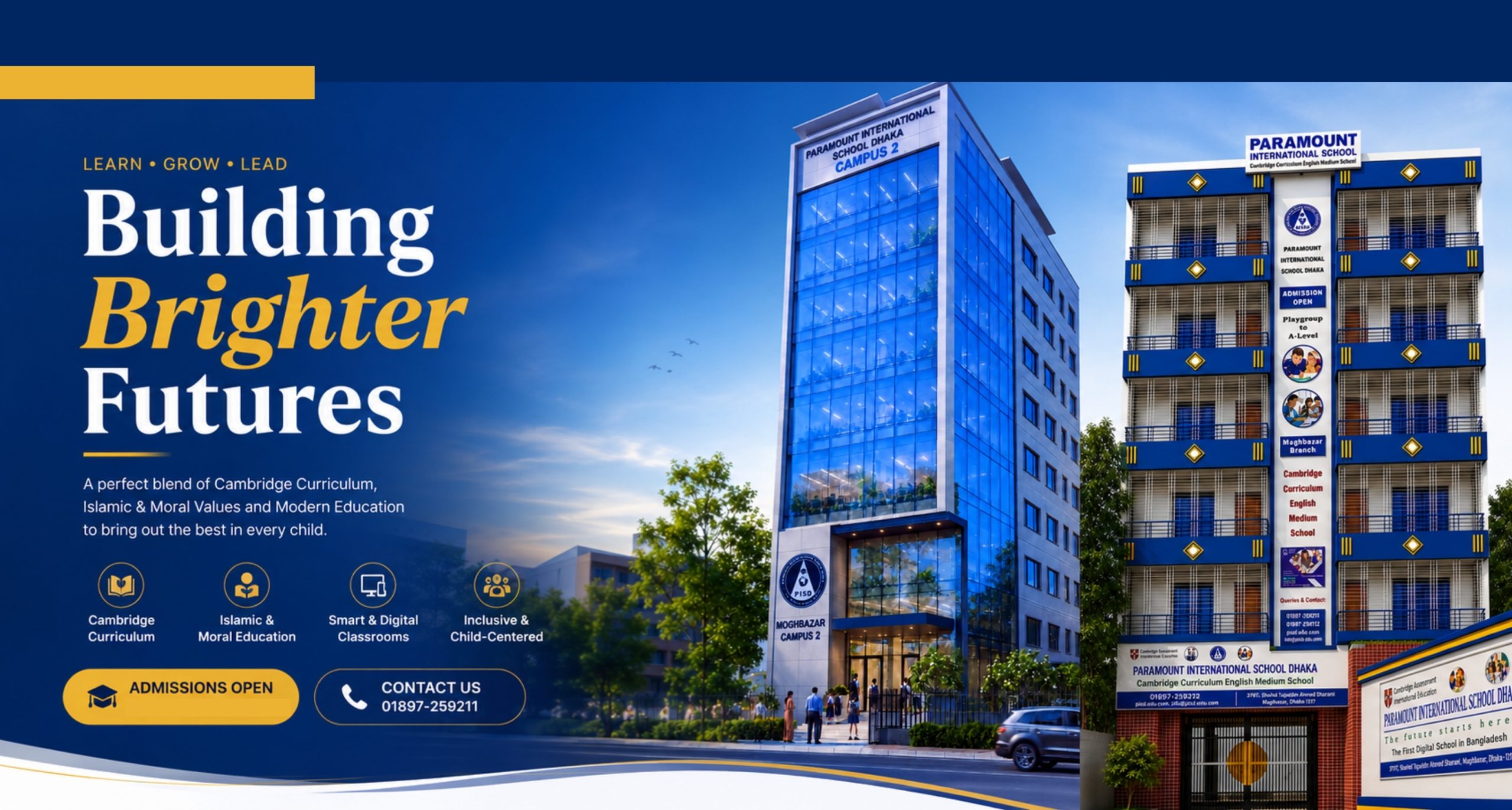 PISD Banner Moghbazar Branch Website